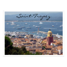 Heiliges tropez Hafenansicht Postkarte