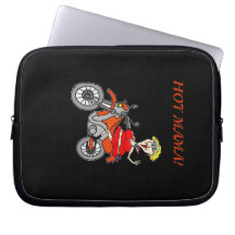 HEISSE ELEKTRONISCHES NOTIZBUCH-HÜLSE MUTTER-BIKER LAPTOP SLEEVE SCHUTZHÜLLE