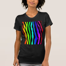 Helle Regenbogenzebra-Streifen Hemden