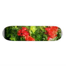Helle rote Pelargonien Personalisierte Decks
