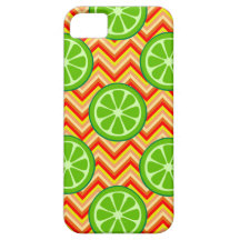 Helle Sommer-Zitrusfrucht kalkt das orange Zickzac iPhone 5 Etuis