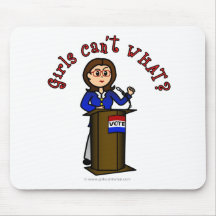 Helles Politiker-Mädchen Mousepads