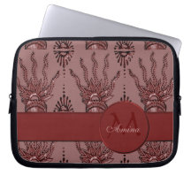 Hennastrauch-Hand (rot) Computer Sleeve Schutzhüllen