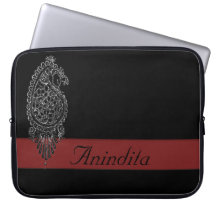 Hennastrauch-Pfau Computer Sleeve Schutzhüllen