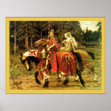 ~ héraldique Alphonse Mucha de chevalerie Posters