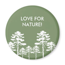 HERBST-BAUM-GRÜN, LIEBE FÜR NATUR! magnete