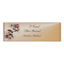 Herbst-Blätter und zwei Vögel profilecard_skinny_… Visitenkarten