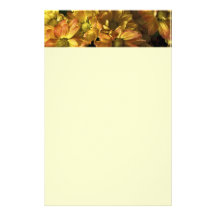 Herbst-Blumen-Briefpapier Druckpapiere