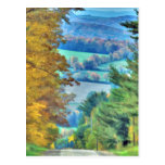 Herbst-Hügel-Postkarte