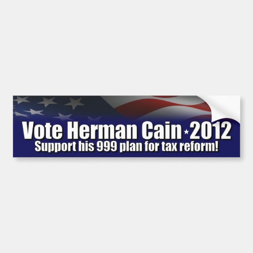 Herman Kain 2012 Autosticker