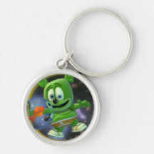 Herr Herr Gummibär Round Keychain Schlüsselanhänger