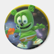 Herr Herr Gummibär Round Magnet Kühlschrankmagnet