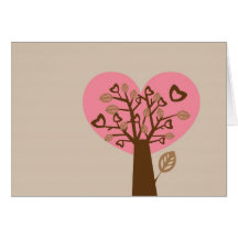 Herz-Baum-Valentinstag-Karte