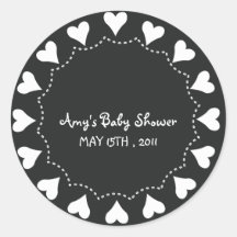 Herzen - BabYShower Stickers-5