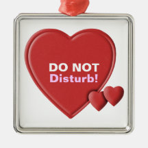 Herzen stören nicht Tür-Aufhänger-Verzierung Weihnachtsornament