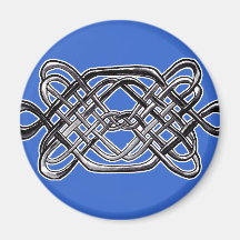 Hexagone argenté aimant