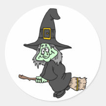 Hexe Runder Sticker