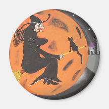 Hexe über Disneyland Magnete