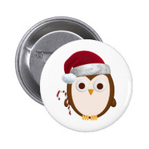 Hibou de Noël Badges