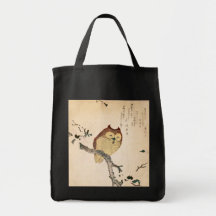 Hibou et magnolia - mimizuku de Ni de Kobushi Sacs