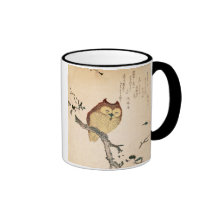 Hibou et magnolia - mimizuku de Ni de Kobushi Tasses À Café