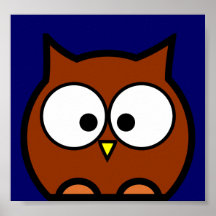 Hibou mignon poster