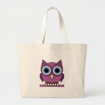 hibou sacs de toile