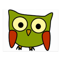 Hibou super carte postale