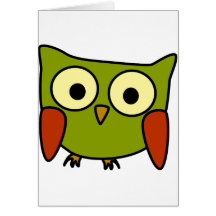 Hibou super cartes de vœux