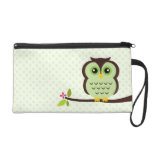 Hibou vert mignon dragonnes