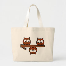 Hiboux originaux sacs en toile