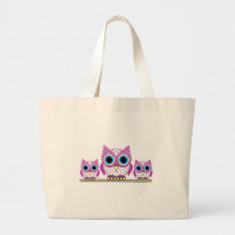 hiboux sacs en toile