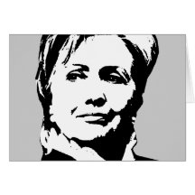 Hillary Clinton-Gang Grußkarte