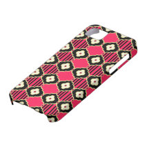 Himbeerglühen-böhmischer Streifen kaum There™ Fall Etui Fürs iPhone 5