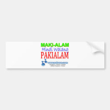 Hindi Walang Pakialam de Maki-alam Adhésifs Pour Voiture