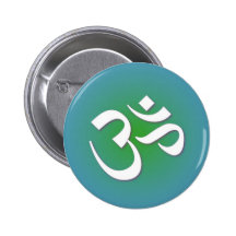 Hindu OM - Meditations-Symbol Anstecknadelbuttons