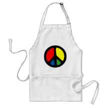 Hippie-starkes Friedenssymbol Schürze
