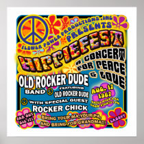 Hippiefest Konzert-Plakat