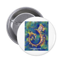 hippocampe badge avec épingle