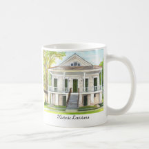 Historischer Louisiana-Zuhause-Becher Teehaferl