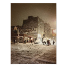 Hiver de New York - neige dans la ville Photographie