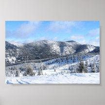 Hiver du Montana Affiche