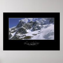 Hochgebirge: La Meije in Frankreich Plakate