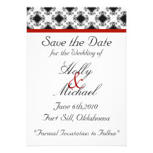 Hochzeit, savethedate, Rot, Schwarzes, extravagant Einladungskarten