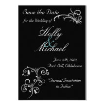 Hochzeit, savethedate, Schwarzes, Weiß, extravagan Individuelle Einladungskarten