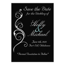Hochzeit, savethedate, Schwarzes, Weiß, nobel, ein Einladungen