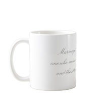 Hochzeits-Heirat-lustiger Zitat-Becher
