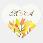 Hochzeits-Herbst-Thema-Baum-Aufkleber