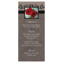 Hochzeits-Menü kardiert Rosen-Herz