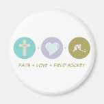 Hockey de champ d'amour de foi aimants